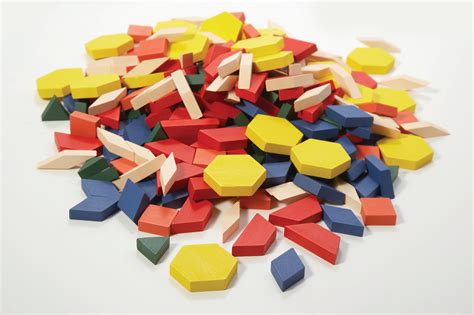 Wooden Pattern Blocks Set of 250