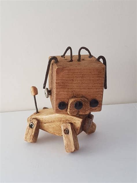 Wooden Robot Dog - Etsy