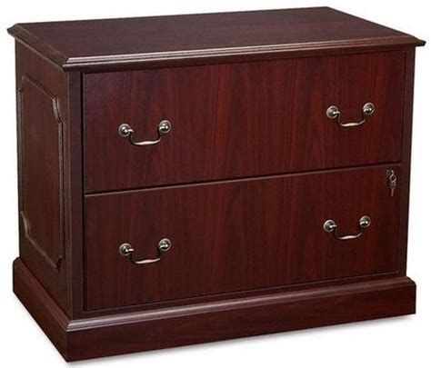 Wooden Two Drawer Filing Cabine