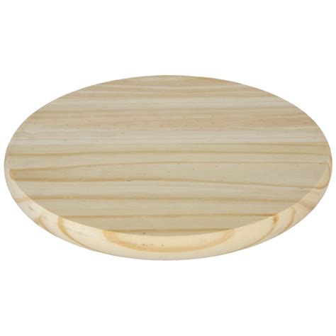 Round Wood Plaque - 6 3/4". 8 reviews. $1.99. SKU: 181131. Begin your next woodcrafting project using a solid, sturdy, and stylish base such as Round Wood Plaque! This wooden plaque is round in shape and features two minimal bevels adding dimension and visual interest to the side.. 