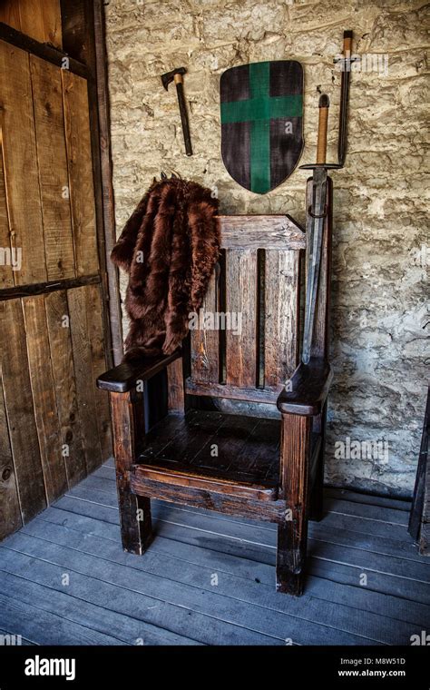 Wooden throne hi-res stock photography and images - Alamy