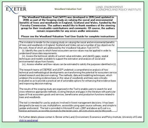 Woodland Valuation Tool - Scottish Forestry