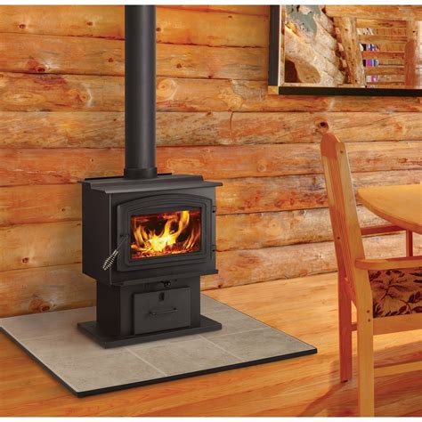 2,000 sq. ft. Wood Burning Stove with Stainless Steel Ash Lip and Blower. Add to Cart. Compare $ 1245. 16 (9) Model# HWS-2200. Pleasant Hearth.. 