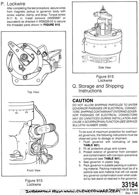 Woodward instruction manual for propeller governor. - Ap bio cellular respiration study guide.