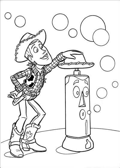 Woody y Buzz en Casa para colorear - Coloring Pages