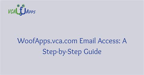 Woofapps.vca.com. Please try the recommended action below. Refresh the application. Fewer Details 