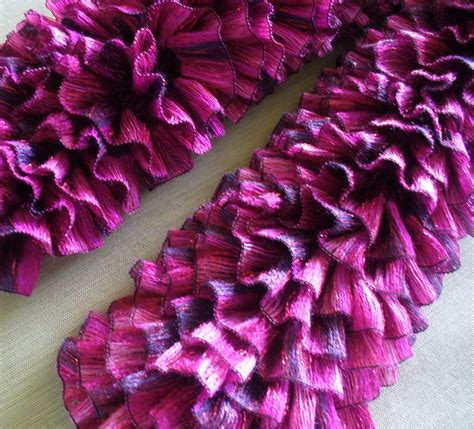 Wool Ruffle Scarf - Etsy UK