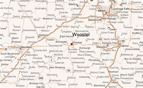 Wooster is a city in Wayne County in Northeast Ohio. Wooster has about 27,200 residents. Mapcarta, the open map.