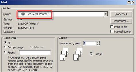 Word'den PDF'ye EasePDF.