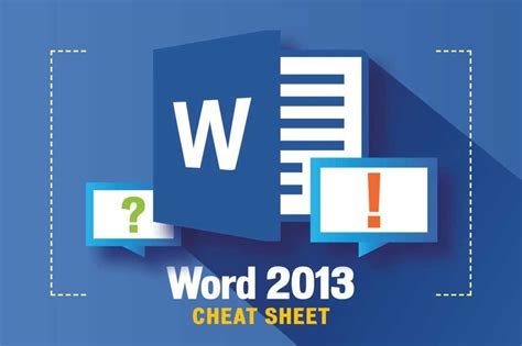 Word 2013 cheat sheet Computerworld