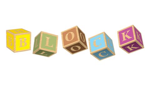 Word Alphabet Blocks