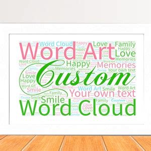 Word Art Generator Etsy Worksheets Library