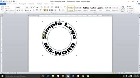 Word Circle Logo LogoDix