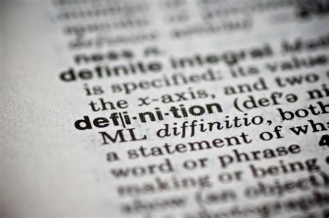 Word Definition in the Dictionary Stock Image Image of black, macro