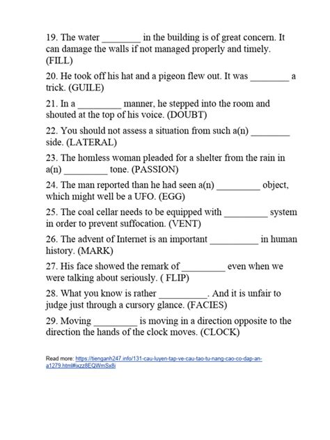 Word Form 2 PDF