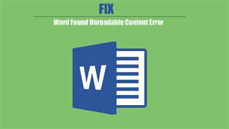 Word Found Unreadable Content Error 6 Simple Ways To Fix Horizohub