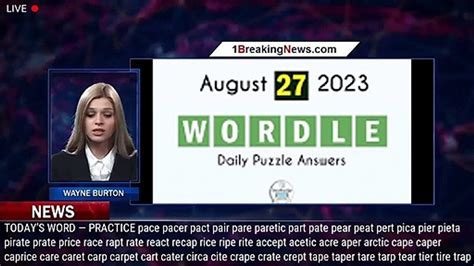 Word Game: Aug. 27, 2023