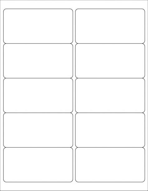 Word Labels Template