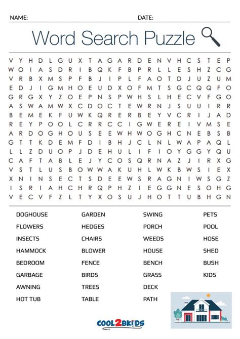 Word Search Large Print Printable