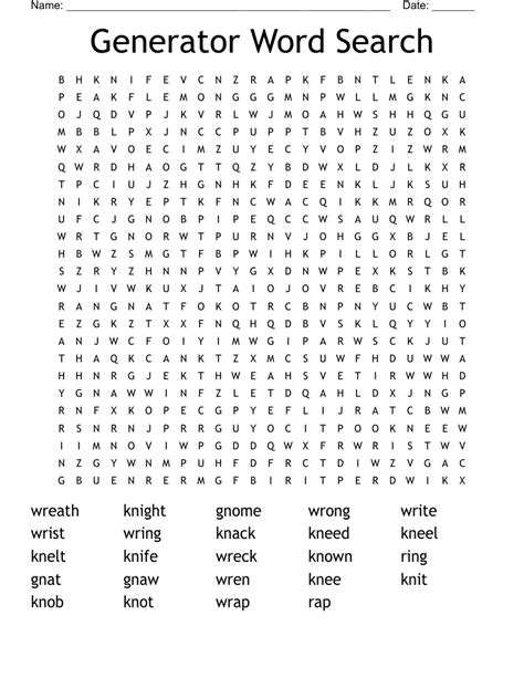 Word Search Maker
