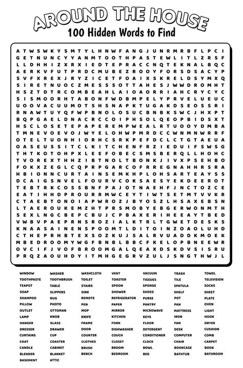 Word Search Printables Free