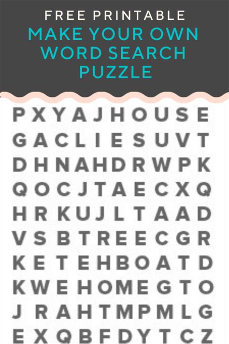 Word Search Puzzle Generator Create and print fully customizable