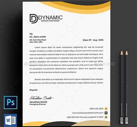 Word Templates Letterhead