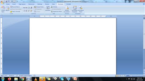 Word document template blank