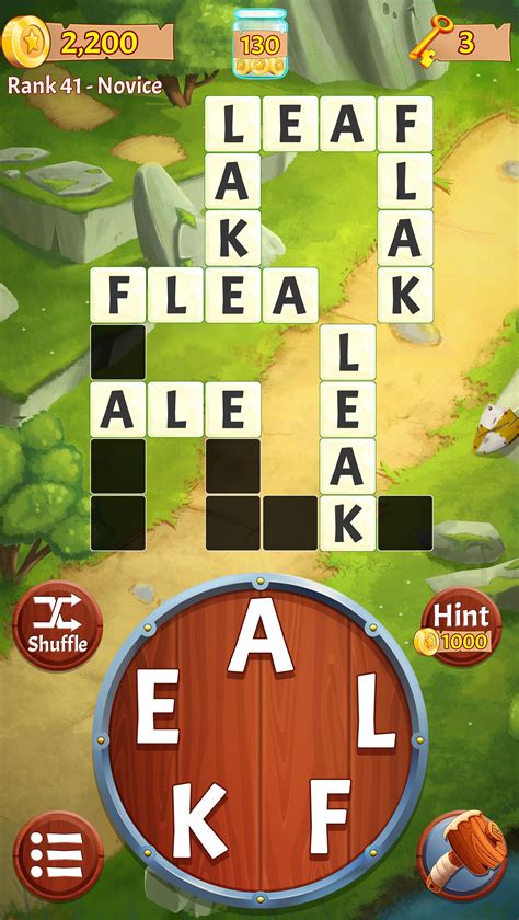 Word puzzles games. RULES OF THE GAME: 1. Words must be of four or more letters. 2. Words that acquire four letters by the addition of “s,” such as “bats” or “dies,” are not allowed. 3. Additional … 