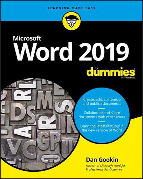 Read Online Word 2019 For Dummies By Dan Gookin