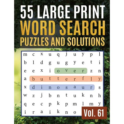 Read Online Word Search Book For Adults  Seniors Extra Large Print Giant 30 Size Fonts Themed Word Seek Word Find Puzzle Book Each Word Search Puzzle On A Two Page Spread Volume 2 By John Oga