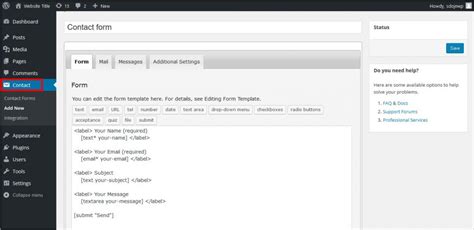 WordPress Contact Form Add in Three Steps TemplateToaster Blog