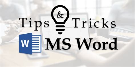 Word_Tips_and_Tricks
