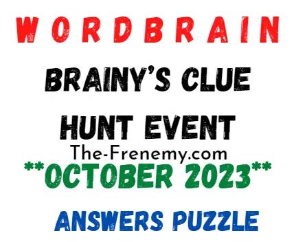WordBrain Brainy's Clue Hunt Event July 6 