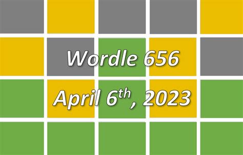 Wordle 656 hint. The New York Times announced that Wordle is now playable within The New York Times Crossword app on Android and iOS. Players can access the popular word guessing game in the same app as three ... 