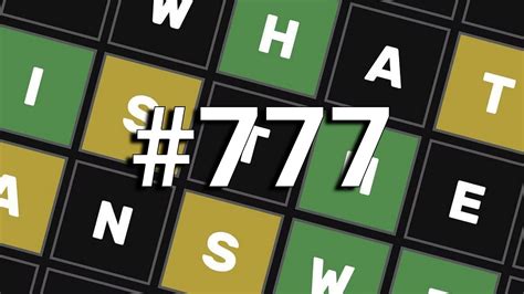 Wordle 777 answer today August 5 Click here to check hints and clues