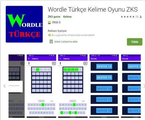 Wordle türkçe oyunu