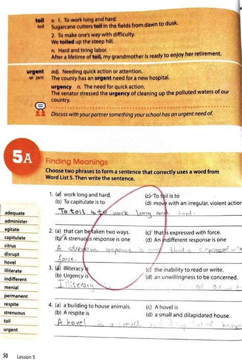 Wordly Wise Book7 Lesson 5