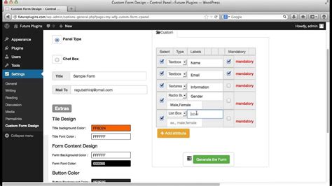 Wordpress Custom Form Design Plugin YouTube