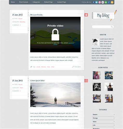 Wordpress Template For Posts