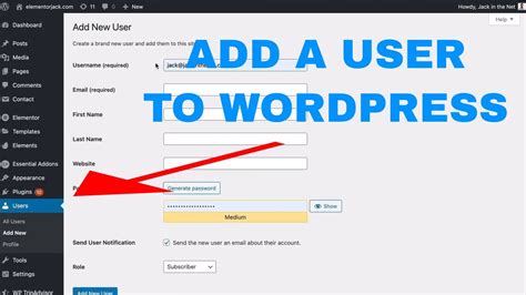 Wordpress add user meta.  Mar 11, 2016 · The WordPress User Meta API Recall from e...