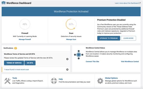 Wordpress contact form email settings.  The Wordfence WordPress security...