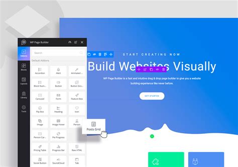Wordpress page builder. Visual Composer Website Builder, Landing Page Builder, Custom Theme Builder, Maintenance Mode & Coming Soon Pages. ( 215) [New] Easy drag and drop page builder that gives the freedom to design WordPress websites,…. visualcomposer.com 60,000+ active installations Tested with 6.4.3. 