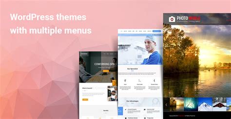 Wordpress themes with multiple menus.  It&rsquo;s a drag and drop builder that lets you fully cu...