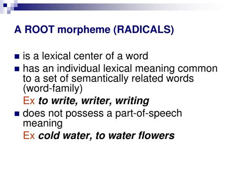 Words Foil and Root are semantically related or have similar …