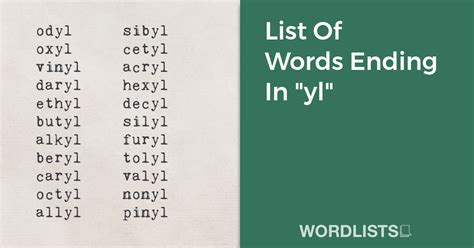 Words containing yl Words that contain yl - The Free Dictionary