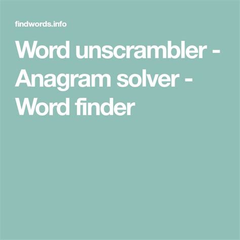 Words from the word "unslighted" - Word unscrambler - Anagram …