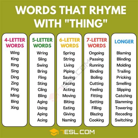 Words that rhyme with something. Things To Know About Words that rhyme with something. 