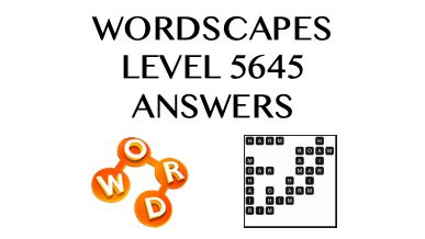 Wordscapes Level 5645 Wordscapes is an entertaining and fun word puzzle game that requires some focus to solve its levels. it contains a large number of different levels in serene backdrops of lush gardens, tranquil lakes, enchanting forests.. 