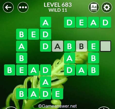 Wordscapes level 693 is in the Lush group, Jungle pack o